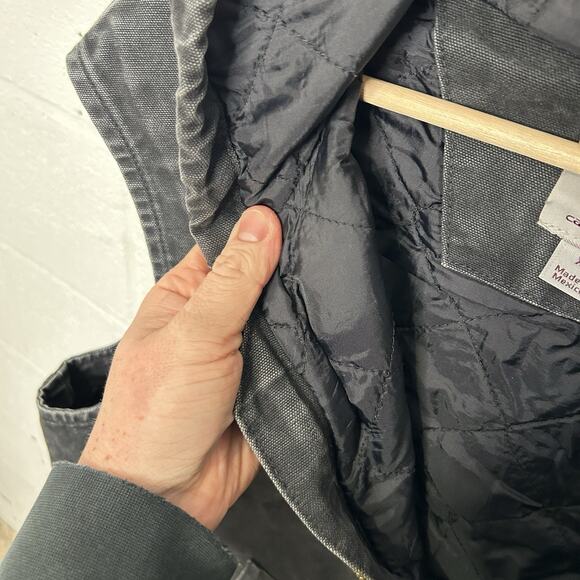 Y2K Carhartt Quilted Hooded Vest “Black” 100121-001 - Picture 11 of 11
